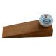Blue Striped Dotted Cackle Wooden Door Stopper